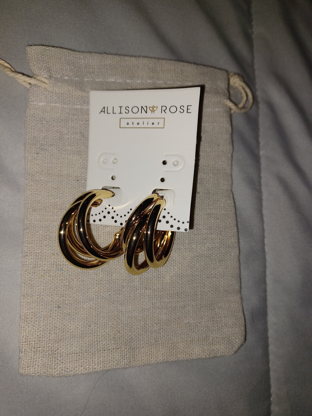 Allison Rose Gold Multi-Hoop Earrings